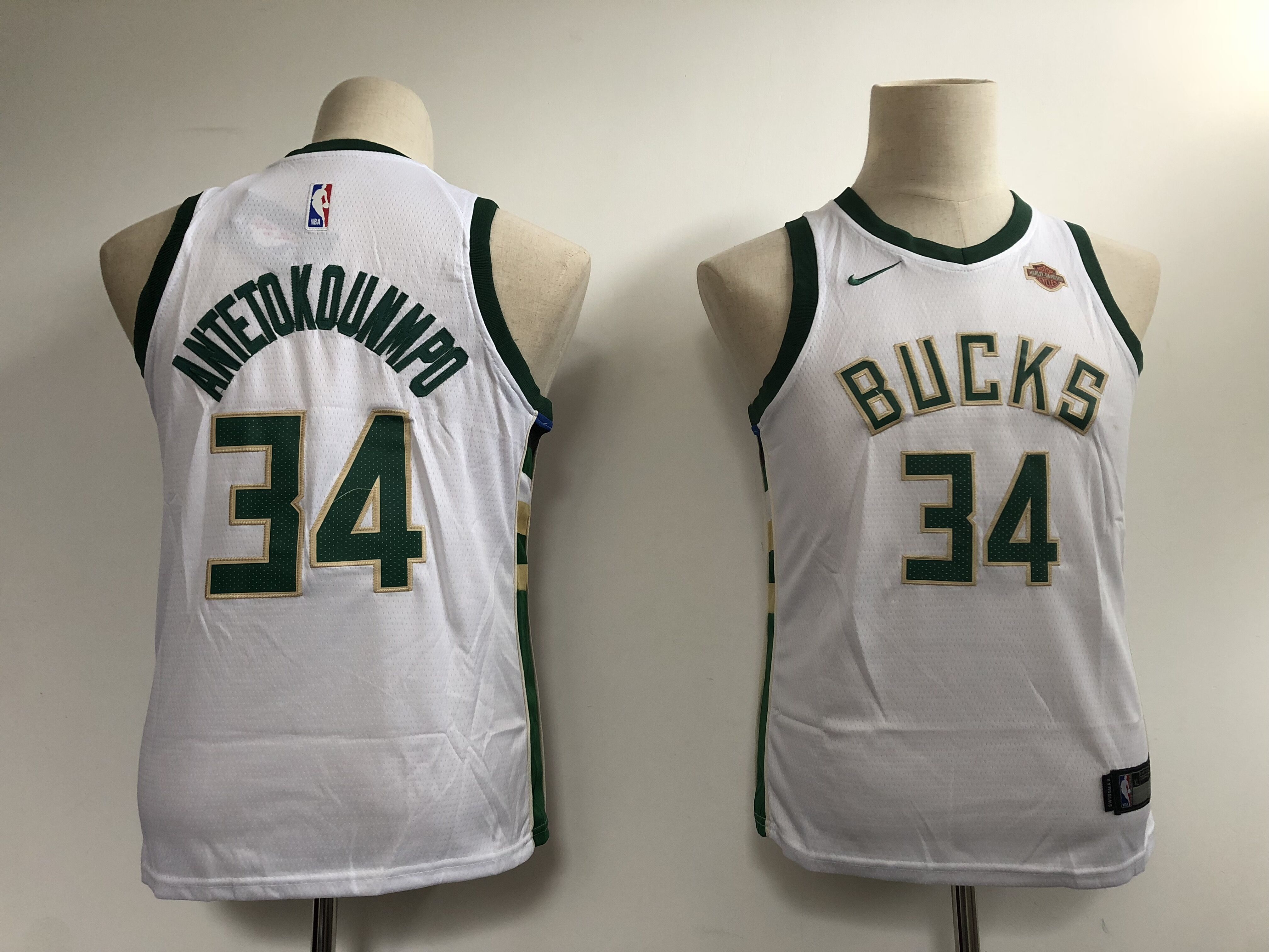 Youth Milwaukee Bucks 34 Antetokounmp white Limited NBA Nike Jerseys